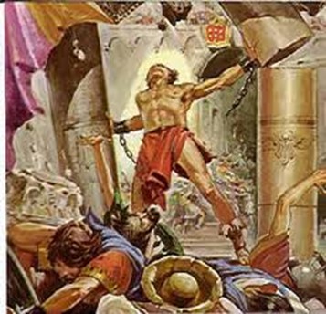 Samson Pulls Down the Temple